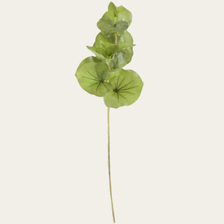 28 inch artificial green leaf spray with realistic faux botanical foliage and wired stems for luxury floral arrangements and home décor.