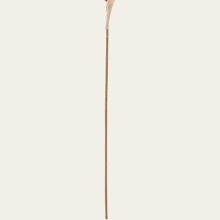 Detailed view of the artificial burnt terracotta sorghum grass stem showing realistic faux construction and sturdy architectural stem for designer floral arrangements.