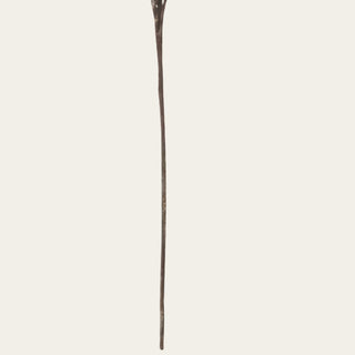Close-up of the 40 inch burgundy brown faux magnolia blossom spray showing realistic bark texture, flexible wired stem construction, and branching detail for shaping floral arrangements.