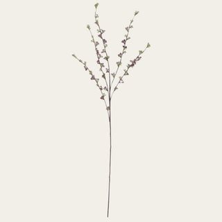 46-inch Hoary Willow Spray with plum blossoms and fresh green buds used in spring, summer, and fall arrangements; pairs beautifully with peonies, roses, dahlias, hydrangeas, and sedum because the branching structure adds height, texture, and natural movement while helping arrangements feel fuller and professionally styled.