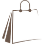 A drawing icon of a shopping bag for shopping reward points