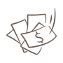 A drawing icon of money notes for earning store credit with rewards program