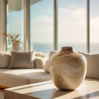 modern_narrow neck vase_in_luxury_california_home by True Bloom floral 